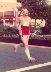 Doctor Ward competing in the Boston Marathon after his lupus diagnosis.