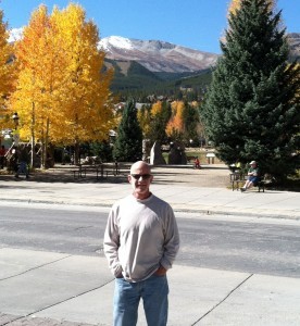 Doctor Ward enjoying a sunny day in Breckenridge Colorado.